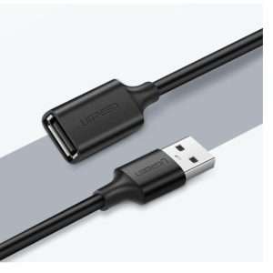 UGREEN US103 USB 2.0 A Male to A Female Cable 1.5m Black (UG-10315)