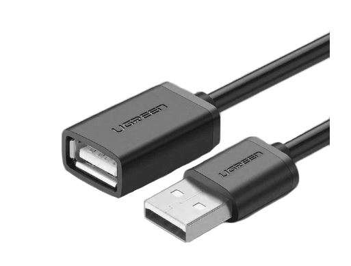 UGREEN US103 USB 2.0 A Male to A Female Cable 5m Black (UG- 10318)