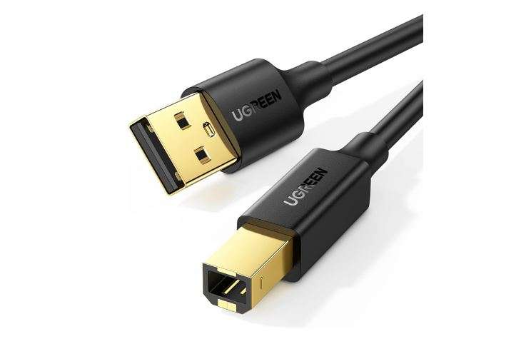 UGREEN US135 USB 2.0 AM to BM Print Cable 3m Black (UG- 10351)