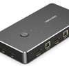 Vention 2 in 1 Out VGA KVM Switch Black Metal Type (DBEBO)