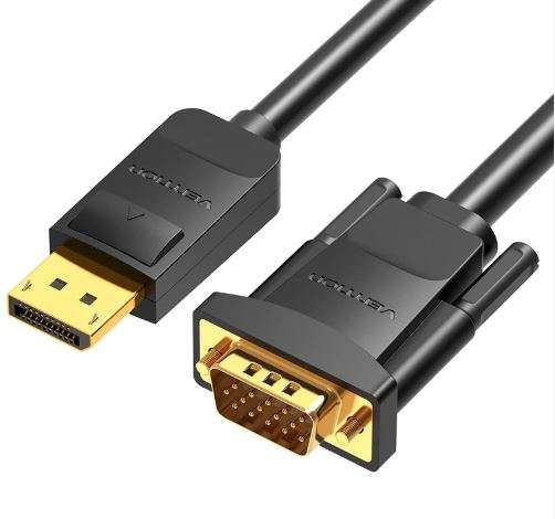 Vention DP to VGA Cable 1.5M Black (HBLBG)