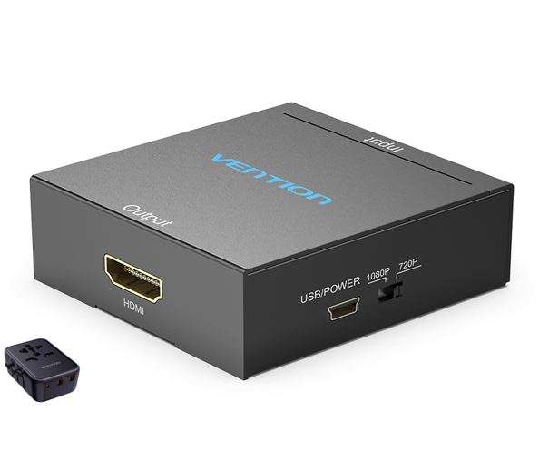 Vention RCA to HDMI Converter Black Metal Type (AEFBO)