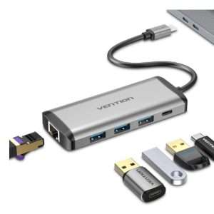 Vention USB-C Multi-Functional 5 In 1 Docking Station