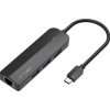 Vention USB-C to USB 3.0*3/RJ45/Micro-B HUB 0.15M Black ABS Type (TGPBB)