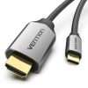 Vention Type-C to HDMI Cable 2M Black Metal Type (CGSBH)