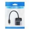 Vention Type-C to VGA Adapter 0.15M Black ABS Type (TDDBB)