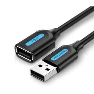 Vention USB 2.0 A Male to A Female Extension Cable 5M black PVC Type (CBIBJ)