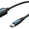 Vention USB 2.0 Mini-B Male to A Female OTG Cable 0.15M Black PVC Type (CCTBB)