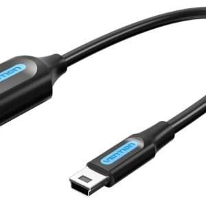 Vention USB 2.0 Mini-B Male to A Female OTG Cable 0.15M Black PVC Type (CCTBB)