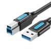 Vention USB 3.0 A Male to B Male Cable 1.5M Black PVC Type (COOBG)