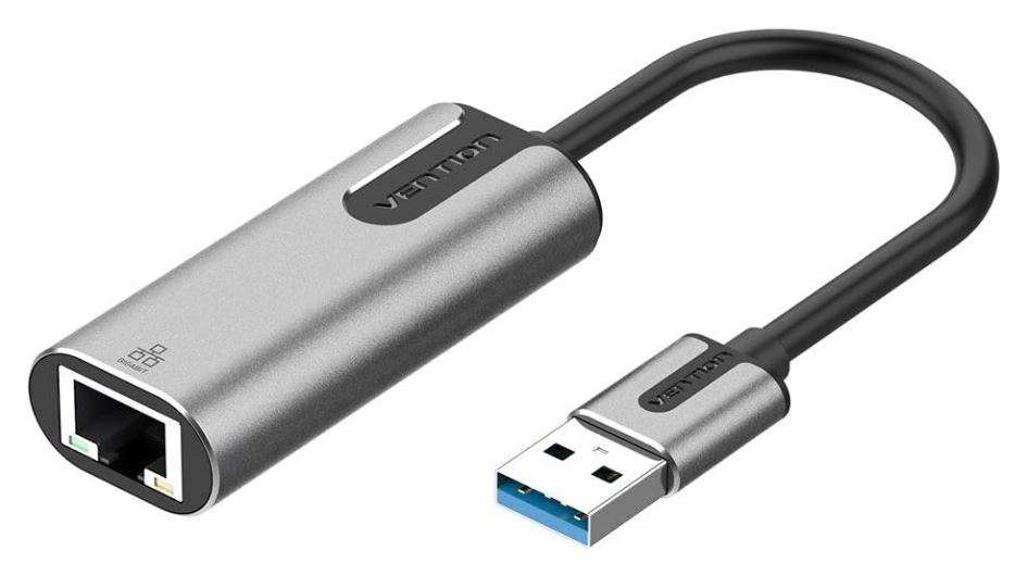 Vention USB 3.0+C23-A to Gigabit Ethernet Adapter Gray 0.15M Aluminum Alloy Type (CEWHB)