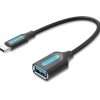 Vention USB 3.1(Gen 1) C Male to A Female OTG Cable 0.15M Black PVC Type (CCVBB)