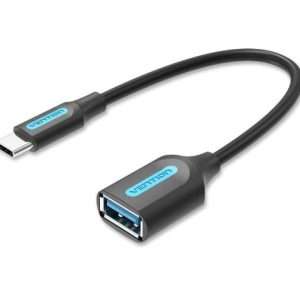 Vention USB 3.1(Gen 1) C Male to A Female OTG Cable 0.15M Black PVC Type (CCVBB)