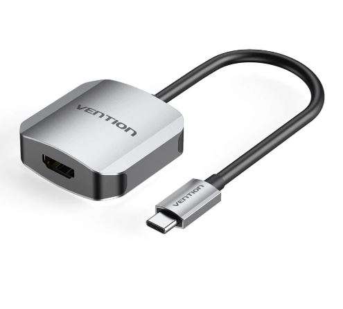 Vention USB-C to HDMI Converter 0.15M Gray Aluminum Alloy Type (TDEHB)