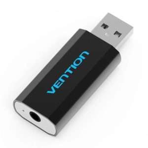 Vention USB External Sound Card Black Metal Type CTIA (VAB-S15-B)