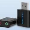 Vention USB External Sound Card Black Metal Type (VAB-S17-B)