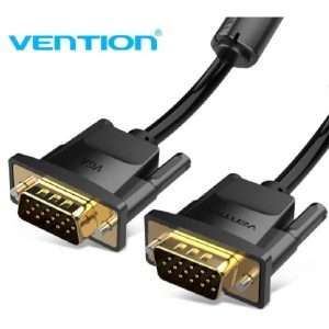 Vention VGA(3+6) Male to Male Cable with ferrite cores 20M Black (DAEBQ)