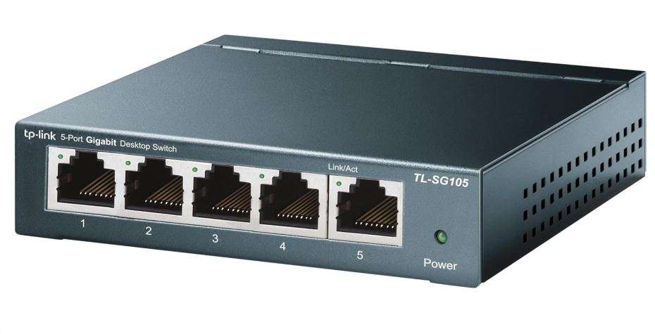 TP-Link 5-Port 10/100/1000Mbps Gigabit Desktop Switch - TL-SG105