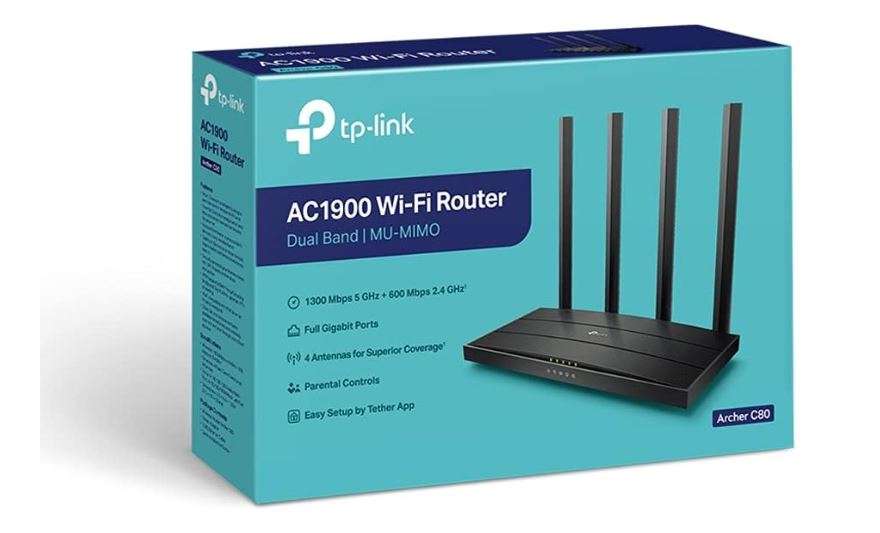 TP-Link AC1900 Wireless MU-MIMO Wi-Fi 5 Router - TL-ARCHER C80
