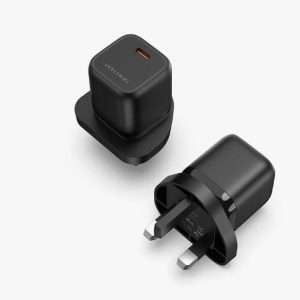 Vention 1-port USB-C GaN Charger(30W) UK-Plug Black (FAKB0-UK)