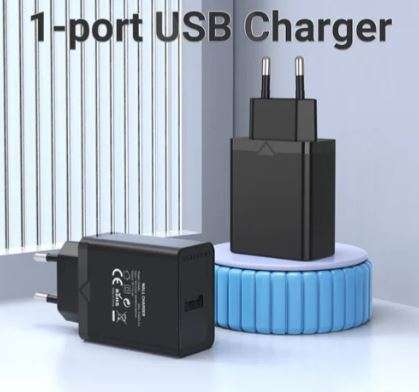 Vention 1-port USB Wall Charger (12W) UK-Plug Black (FAAB0-UK)