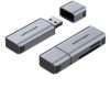 Vention 2-in-1 USB 3.0 A Card Reader(SD+TF) Gray Dual Drive Letter Aluminum Alloy Type (CLIH0)