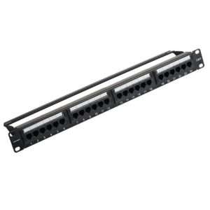 Vention Cat.6 UTP 24 Ports Keystone Patch Panel Black (KGCB0)