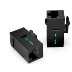 Vention Cat.6 UTP Keystone Jack Coupler 10 Pack Black (IPGBO-10)