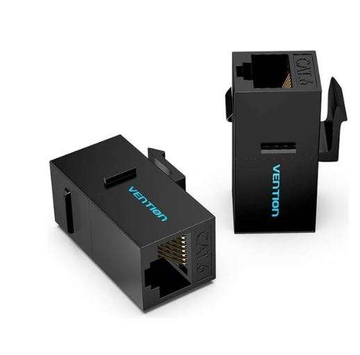 Vention Cat.6 UTP Keystone Jack Coupler 10 Pack Black (IPGBO-10)
