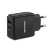 Vention Two-port USB A+C(18W/20W) Wall Charger UK-Plug (QC67-UK-B)