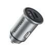 Vention Two-Port USB A+A(30+30) Car Charger Gray Mini Style Aluminium Alloy Type (FFFHO)