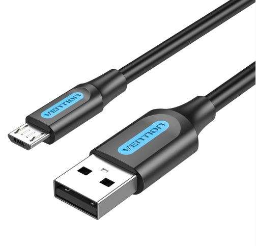 Vention USB 2.0 A Male to Micro-B Male 3A Cable 2M Black (COLBH)