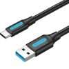 Vention USB 3.0 A Male to C Male Cable 1M Black PVC Type (COZBF)