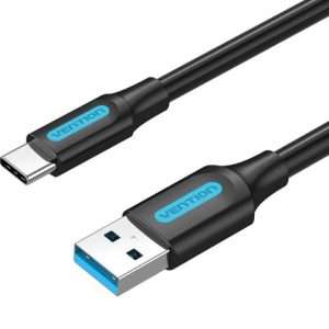 Vention USB 3.0 A Male to C Male Cable 1M Black PVC Type (COZBF)