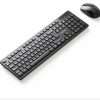 Vention Wireless Full-Sized Keyboard and Mouse Combo with Mouse Pad Black Slim Type - US English Layout (KTDB0-EN)