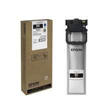 Front view of Epson T9461 Black XXL Ink Cartridge next to its packaging