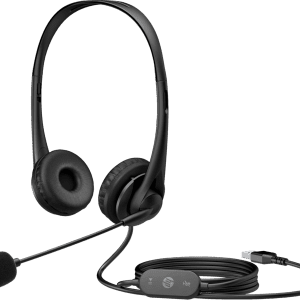 HP Stereo USB G2 Headset with microphone on a white background