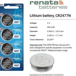 Renata CR2477 Button Battery 3v