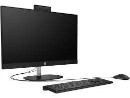 HP AiO 24-cr0308nh PC with keyboard and mouse setup