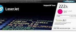 HP 222A Magenta LaserJet Toner Cartridge (W2223A) front view
