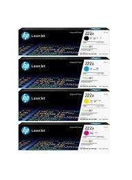 Genuine HP 222A Yellow Toner Cartridge packaging