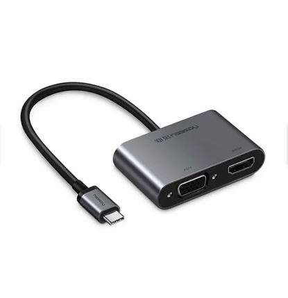 Ugreen 4 -In -1 USB-C to HDMI + VGA +USB 3.0 Adapter with PD