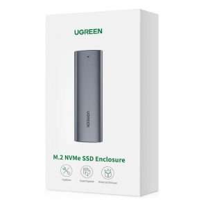 Retail packaging of High-Speed UGREEN USB-C to M.2 SSD Cable 50cm