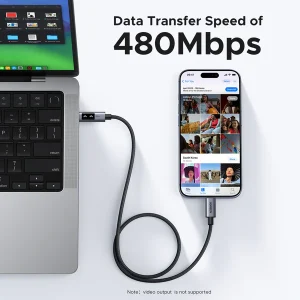 Ugreen USB-C to USB-C Cable 5A for laptops, tablets, and phones