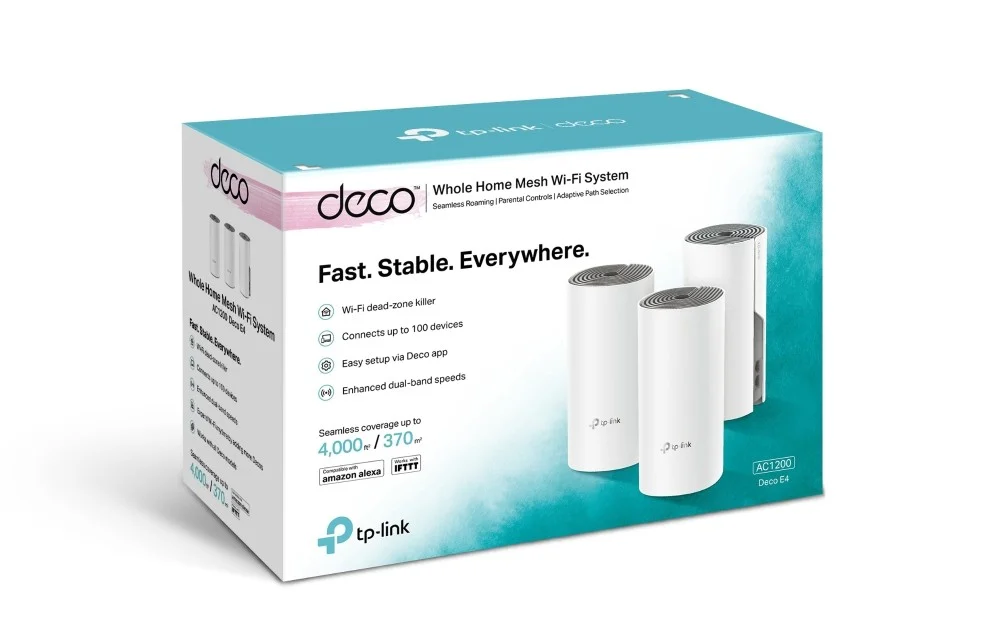 TP-Link Deco E4 AC1200 Mesh Wi-Fi (3-Pack)