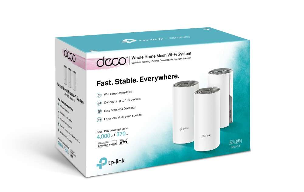 TP-Link Deco E4 AC1200 Mesh Wi-Fi (3-Pack)