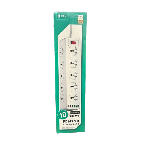 Lightwave LW-EXT-106U-3P 10-socket extension with Surge