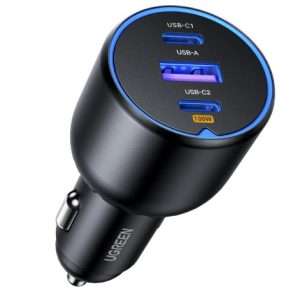 Ugreen 130W 3-Port Fast Car Charger - EC705 (UG-35025)