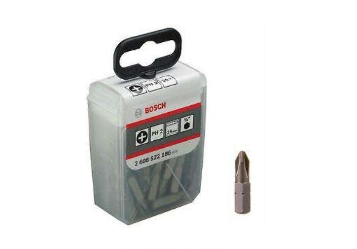 Bosch Bit Screw 25pc 25mm Star PH2