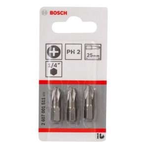 Bosch Bit Screw 3pc 25mm Star PH2